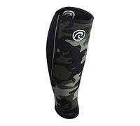 Rehband Vendaje de pantorrilla de neopreno, vendaje de compresión para pantorrilla y espinilla, espinillera para peso muerto, CrossFit, Color:Camuflaje - 1 Pieza, Talla:XS
