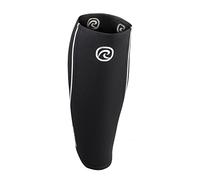 Rehband Vendaje de pantorrilla de 5mm neopreno, vendaje de compresión para pantorrilla y espinilla, espinillera para peso muerto, CrossFit, Color:Negro, Talla:S