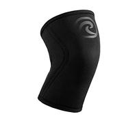 Rehband Vendaje de rodilla, soporte de rodilla de 7 mm para entrenamiento con pesas y levantamiento de pesas, estabiliza la articulación de la rodilla, Color:Carbon/Negro - 1 Pieza, Talla:M
