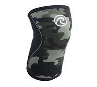 Rehband Vendaje de rodilla, soporte de rodilla de 7 mm para entrenamiento con pesas y levantamiento de pesas, estabiliza la articulación de la rodilla, Color:Camuflaje - 1 Pieza, Talla:L