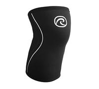Rehband Vendaje de rodilla, soporte de rodilla de 7mm para entrenamiento con pesas y levantamiento de pesas, estabiliza la articulación de la rodilla, Color:Negro, Talla:XL