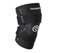 Rehband X-RX rodillera 7 mm - Knee sleeve de neopreno para entrenamiento de fuerza y fitness, flexible y antideslizante, soporte de rodilla para hombre y mujer, Color:Negro, Talla:XXL