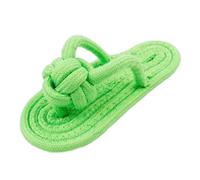 Reheyre Juguete de cuerda para perro, verde, diseño trenzado