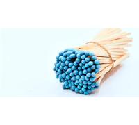 REHGLÜCK Schwarzwald, Aprox. 100 coloridas cerillas de 10 cm de largo, también adecuadas como recambio para nuestras elegantes botellas decorativas (color de la cabeza del fósforo: azul)