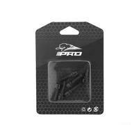 Rehoetom 6 pernos de vástago M5 x 18 mm para vástago de manillar, auriculares, desviador, cierres de acero chapado, resistentes, completos para anodizado CNC, compatible con (negro)