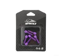 Rehoetom 6 pernos de vástago M5 x 18 mm para vástago de manillar, auriculares, desviador, cierres de acero chapado, resistentes, completos para anodizado CNC, compatible con (morado)