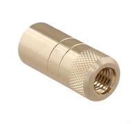 Rehoetom Adaptador de rosca de red de aterrizaje de aleación de aluminio para conversión de 10-15 mm a M8, conector reutilizable para equipo de pesca, dorado (10 mm)