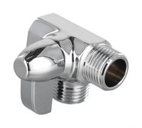 Rehoetom Adaptador de válvula desviadora de 3 vías en forma de T para cabezal de ducha montado en la pared, entrada G1/2 pulgada y dos salidas, para ducha de mano y válvula mezcladora termostática