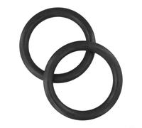 Rehoetom Anillos de gimnasia ajustables de ABS de 28 mm para entrenamiento de fuerza, equipo de fitness portátil ligero para entrenamiento en casa, compatible con dominadas para barras y suspensión