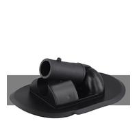 Rehoetom Base de tienda de campaña de rotación de 180 grados para barco inflable, canoa, bote - Soporte de montaje de PVC con ángulo ajustable - Negro