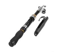 Rehoetom Caña de pescar telescópica para boca de caballo y señuelo, poste de carbono duro ligero UL/F, diseño compacto de viaje con anillo Fuji O-For 1 unidad (mango .68 m)