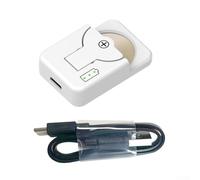 Rehoetom Cargador de batería recargable tipo C para LIR1025 LIR1220 LIR1254 LIR1620, estación de carga portátil ABS con protección rápida de parada completa, rojo/verde (blanco)