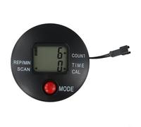 Rehoetom Contador digital paso a paso para ejercicio para bicicleta y máquina de escaleras, negro, 76 x 76 mm, pantalla de plástico con calorías, distancia y frecuencia