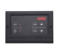 Rehoetom Controlador digital de sauna con temperatura de 35 a 99 °C y temporizador de 1 a 12 horas, panel de control de pared ABS, calentador de sauna y luz, color negro