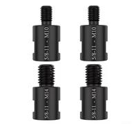 Rehoetom Convertidor adaptador de amoladora angular, 5/8-11 a M10 para conversión de rosca sin costuras M14, conector de broca de metal para amoladora para tareas de perforación de pulido