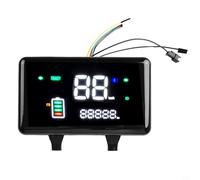 Rehoetom EBike Display - Velocímetro digital LED de 48 V a 72 V con interfaz de 6 pines, solo línea de fase (no para RS485/CAN/UART), color negro