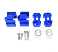 Rehoetom Elevador de manillar de motocicleta de 22 a 28 mm, abrazadera de aleación de aluminio con adaptador de vástago extendido para ajuste, rojo/azul/dorado/naranja/negro (rojo)