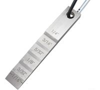 Rehoetom Espaciador de tubería de acero inoxidable resistente con cuña escalonada para un ajuste preciso de tuberías, herramienta de doble función para tareas de soldadura