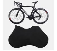 Rehoetom Funda para bicicleta de montaña y carretera, 165 cm, protección completa para bicicleta, con tela de poliéster y elastano, elástico para un ajuste seguro, color negro (A)