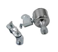 Rehoetom Generador de 12 V 5,5 W CA dinamo para faro de bicicleta vintage y luz trasera de 2,5 V, luz de aleación de aluminio con soporte de montaje (plateado)