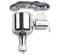 Rehoetom Generador de luz desmontable para bicicleta de fricción para faros delanteros de 12 V y 6 W, dinamo montado en cubo de acero con salida de luz trasera de 2,5 V, color plateado