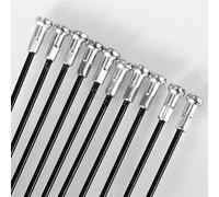 Rehoetom Juego de 24 radios y pezones de acero para ruedas de bicicleta de 26er, 27.5er, 29er - para montaña, carretera, bicicleta eléctrica, bicicletas de neumáticos gruesos (289 mm)