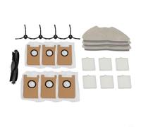 Rehoetom Kit de cepillo principal, cepillos laterales, filtro, paños de fregona y bolsas de polvo para T20+ / FIXR para robot aspirador T20 compatible con termostato con tubo capilar,