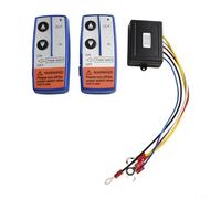 Rehoetom Kit de control remoto inalámbrico de cabrestante de 12 V con alcance de 150 pies para cabrestantes de 17 libras, 2 mandos a distancia + receptor, carcasa ABS con protección impermeable