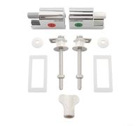 Rehoetom Kit de repuesto de bisagra de asiento de inodoro de cierre suave para asientos de inodoro fijos, ABS y acero inoxidable, soporte de cierre lento compatible con la mayoría de inodoros estándar