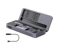 Rehoetom Kit de soldador portátil de calentamiento rápido de 100 W con control de temperatura ajustable y múltiples puntas, adecuado para reparación electrónica y proyectos de bricolaje (D)