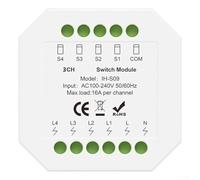 Rehoetom Módulo de interruptor inteligente para Zigbee 3.0, relé de 16 A con control remoto de aplicación, comandos de voz compatibles con SmartLife, temporizador, control de grupo (Zig-bee 3 en