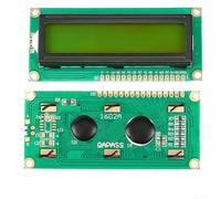 Rehoetom Módulo de pantalla LCD de 16 x 2 5 V con interfaz I2C, retroiluminación azul o amarillo-verde para Arduino y para Raspberry Pi, pantalla de caracteres de 80 x 36 mm con ajuste de contraste (B