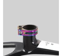 Rehoetom Mountain - Abrazadera para tija de sillín de bicicleta para marcos de 31,8 mm y 34,9 mm, diseño hueco de aleación de aluminio ligero con mecanizado CNC y acabado anodizado, tuerca de ajuste