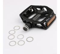 Rehoetom Paquete de 10 arandelas espaciadoras de pedal de aluminio para roscas de manivela, reduce el ruido anormal, los daños y garantiza una distribución uniforme del estrés (10 unidades)