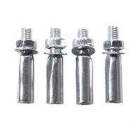 Rehoetom Paquete de 4 pasadores estándar para bielas, pasadores de retención de acero de 9,5 mm con tuercas y arandelas, compatibles con Raleigh & Gen (tamaño mediano)