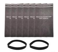 Rehoetom Paquete de 6 bolsas de filtro húmedo y seco para aspiradoras de tienda de 2 a 2.5 galones, compatibles con Craftsman 9-38737, para Stinger, para Husky, Powerhead Bucket para aspiradora, gris