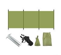 Rehoetom Parabrisas portátil de camping de 250 x 70 cm para uso en exteriores, tela Oxford 210D, bloqueador de viento para picnic, barbacoa, senderismo, incluye cuerdas de estacas de tierra y bolsas