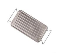 Rehoetom Parrilla plegable para barbacoa de camping, mesa ultraligera al aire libre para senderismo y picnic, parrilla portátil estilo parrilla con diseño de placa acanalada, compacta y fácil de