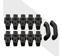 Rehoetom Pastillas de freno para HS11, HS22, HS33-50 mm, zapatas de freno de borde negro compatibles con sistemas hidráulicos, par ligero de 28 g, juego de 6/8 piezas (6 piezas)