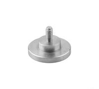Rehoetom Punta plana para medidor de grosor de esfera y medidor de profundidad, punta de acero inoxidable con vástago roscado M2.5, compatible con indicadores de esfera, (D15 x L5)