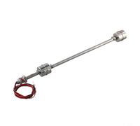 Rehoetom Sensor de nivel de líquido de acero inoxidable, interruptor de flotador de doble bola para tanque de piscina, control de agua, material 304 SUS, opciones de longitud de 100-500 mm, compatible