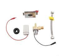 Rehoetom Sensor de orinal totalmente automático de inducción infrarroja electroválvula para inodoro de descarga de 6 V CC, entrada de agua G1/2 pulgadas, distancia de detección de 30-100 cm