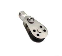 Rehoetom Sistema de carro de anclaje de canoa para barco | Kit de bloque de polea de acero inoxidable 316 | Paquete de 2, 45 x 26 mm | Compatible con cuerda de 2 a 8 mm de diámetro