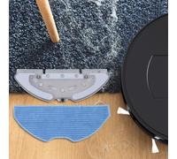 Rehoetom Soporte para fregona y paños de microfibra para robot aspirador X-PLORER SERIE 75 S+, piezas de plástico + accesorios de limpieza de microfibra con fijación segura y (C)