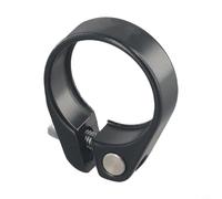 Rehoetom TANKE Road - Abrazadera para tija de sillín de bicicleta para abrazadera de fijación de tija de sillín de aleación de aluminio de 31,8 mm y 34,9 mm, negro (negro 31,8)