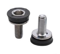 Rehoetom Tornillos de manivela de cabeza hexagonal M8 x 15 mm para reemplazo de bielas, cierres de tornillo de sellado de metal compatibles con componentes de bicicleta de montaña y carretera