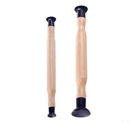 Rehoetom Válvulas de motor de cilindro Herramienta de molienda de polvo con válvula de ventosa Lapping Válvula de mango de madera Lapper, válvula de varios tamaños (color madera)
