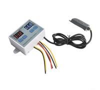 Rehoetom XK-W1099 - Controlador digital inteligente y de humedad, rango de -50 a 100 ℃, precisión de ± 0,1 ℃, salida de 10 A, para control de calefacción y refrigeración, compacto 100,8 (24 V)