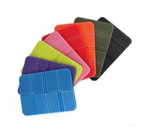 Rehoetom XPE - Tapete de espuma para acampar al aire libre, senderismo y picnic, plegable, ligera, con aislamiento térmico, 385 x 275 x 8 mm, 8 colores (color negro)