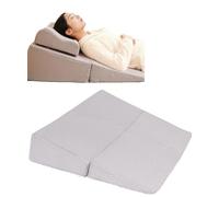 REHOOF Almohada Triangular Respaldo Cama Y Sofa, Multiposición-Cojin Lectura Cama, Cuña Antireflujo Adulto, Wedge Pillow, Cojin De Lectura, Almohada Cuña, Sueño, Fundas Lavable A,80 * 80 * 20CM